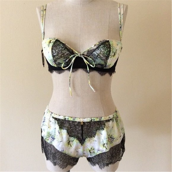 Victoria's Secret Black Label Metallic Teddy